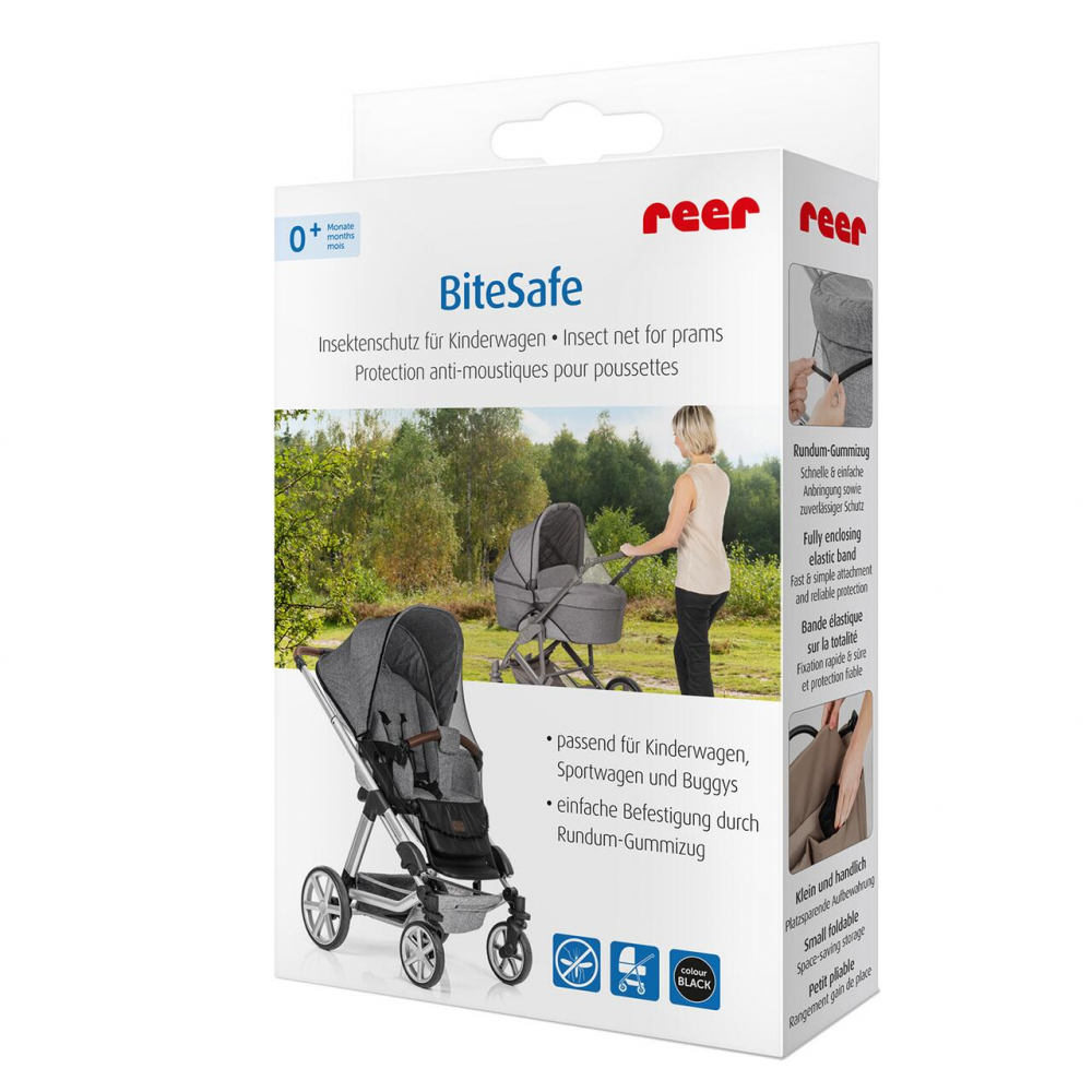 Plasă insecte Reer BiteSafe Negru pentru Carucior - imagine 2