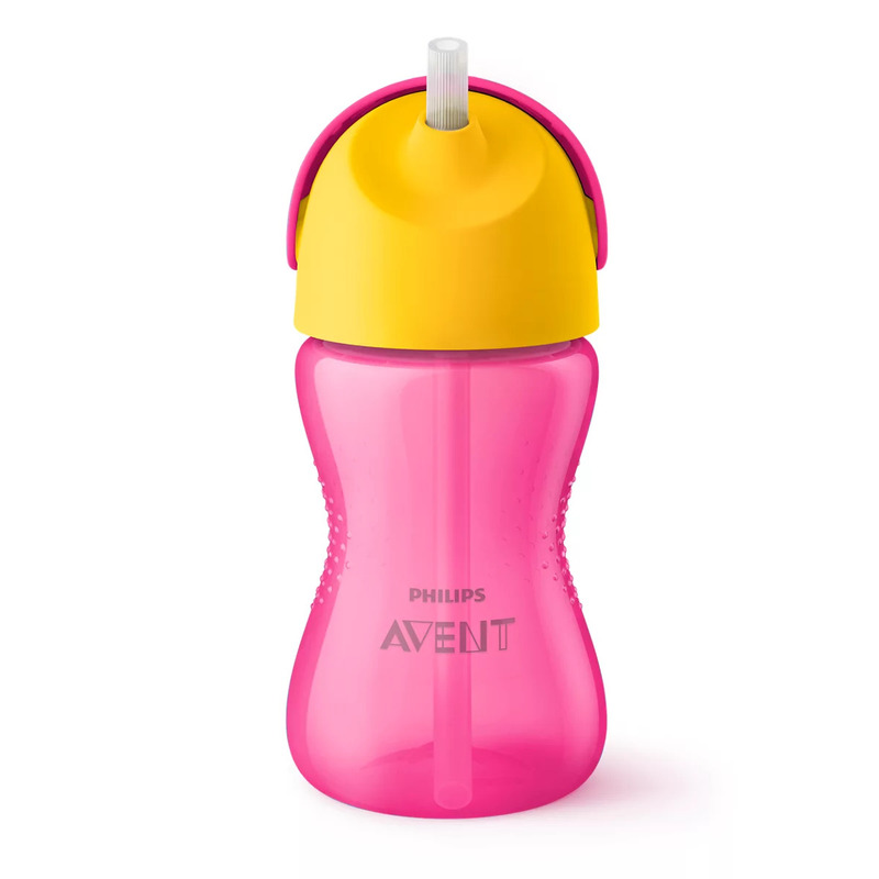 Cană cu pai Philips Avent, 300ml, antipătrundere