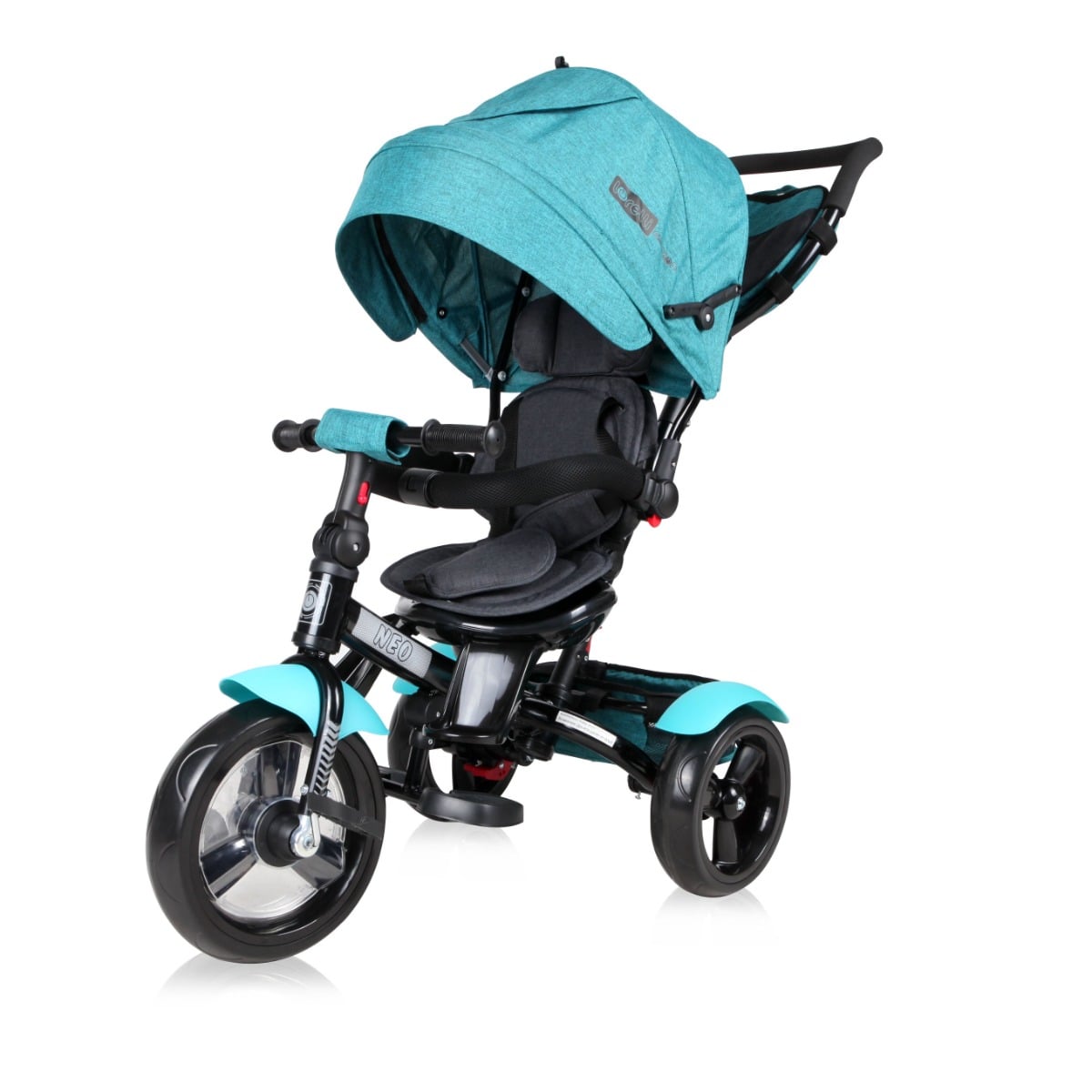 Tricicleta Lorelli Neo 4in1 Green Luxe, Maner Telescopic