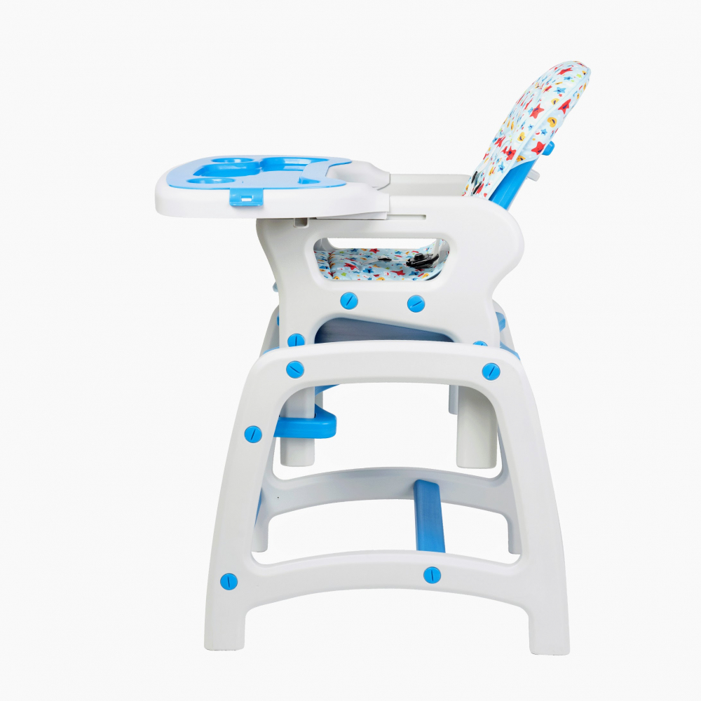Scaun de masă Eat & Play Albastru | Juju - imagine 3