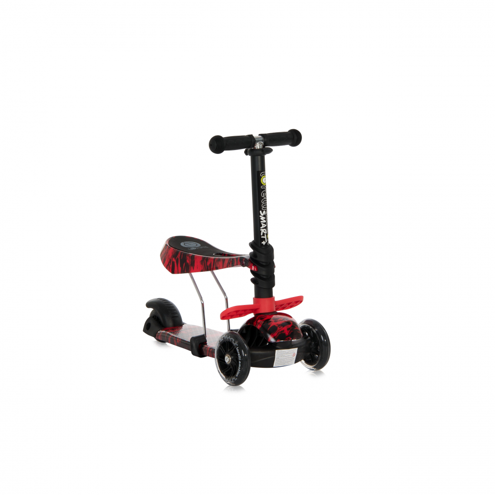 Trotineta Lorelli Smart Plus Red Fire cu LED - imagine 2