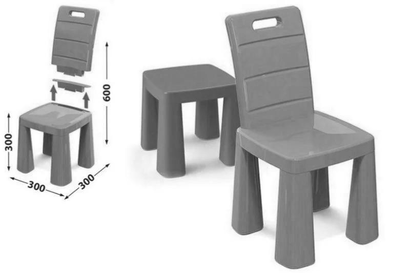 Scaun Taburet Verde Mykids Transformator