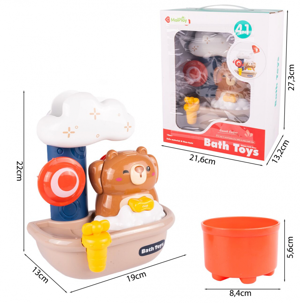 Jucarie Baie Teddy Malplay | Fara Baterii - imagine 7