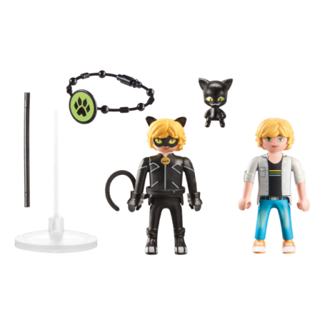 Playmobil Adrien și Cat Noir Miraculous - imagine 2