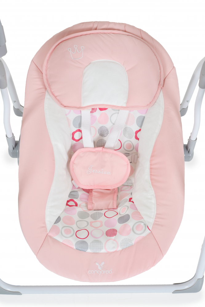 Leagan Electric Pliabil Cangaroo Jessica Pink cu Telecomanda - imagine 7