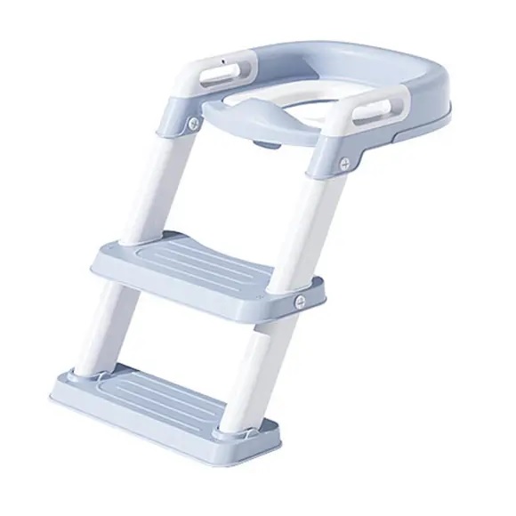 Reductor Toaleta Little Mom Blue cu Scară Pliabilă - imagine 9