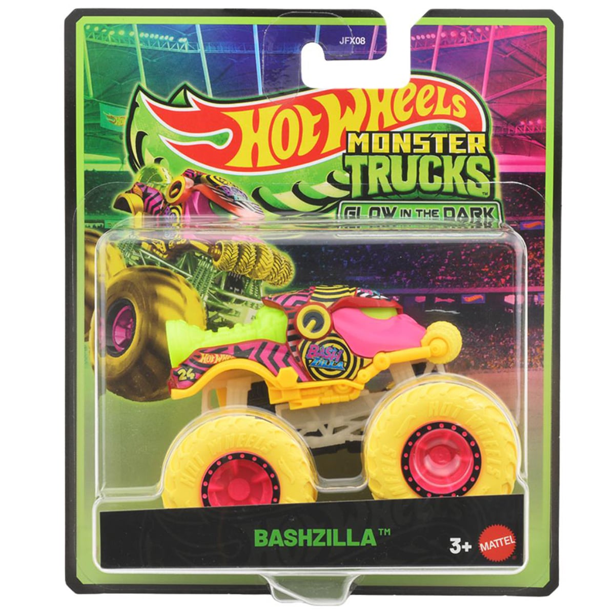 Hot Wheels Bashzilla Glow In The Dark