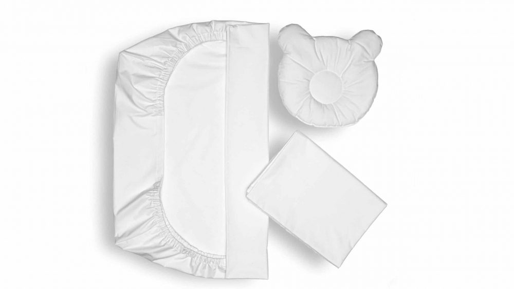 Set Lenjerie Patut SomnArt Bumbac cu Pernuta - imagine 2