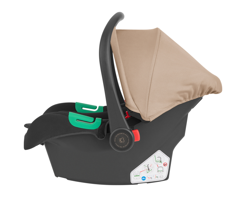 Carucior KikkaBoo 3in1 I-Size Beige - imagine 2