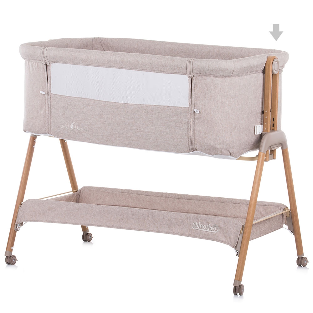 Patut Co-Sleeper Chipolino Sweet Dreams Mocca - imagine 2
