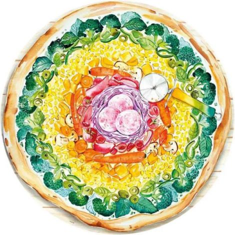 Puzzle Pizza Ravensburger 500 piese - Relaxare