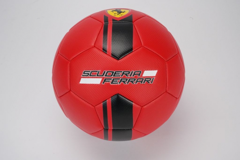 Minge Fotbal Ferrari Marimea 5, Rosu, PVC, Mesuca - imagine 10