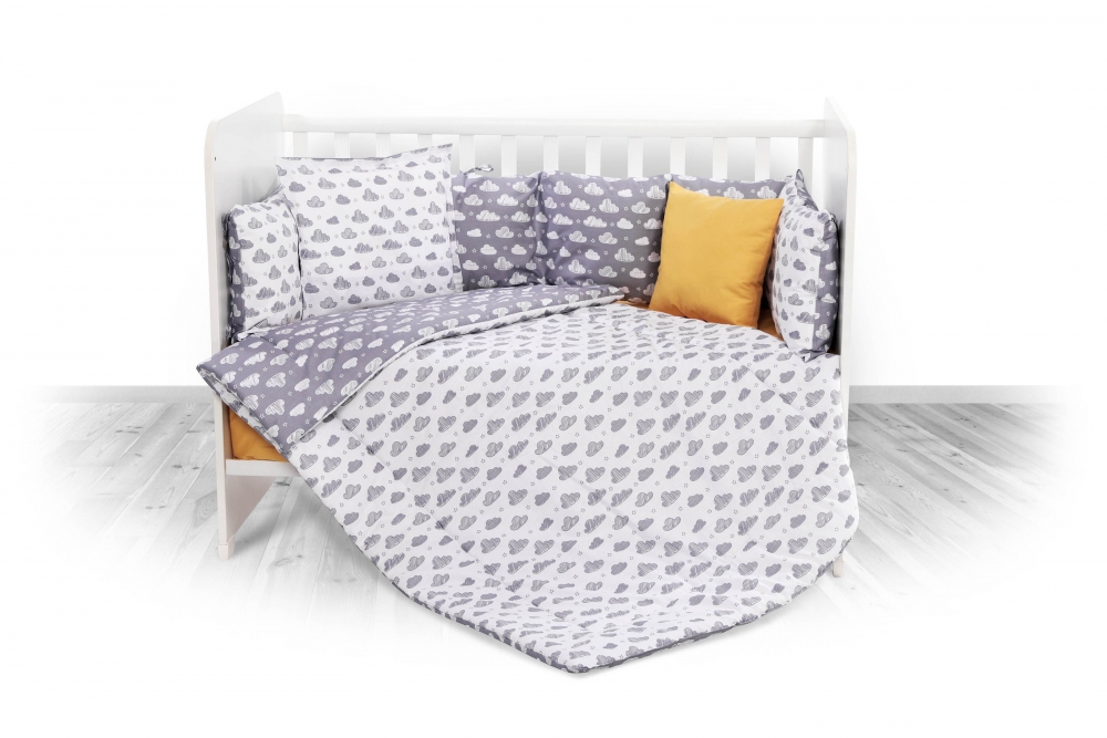 Set lenjerie pat Lorelli 8 piese Bumbac Ranforce