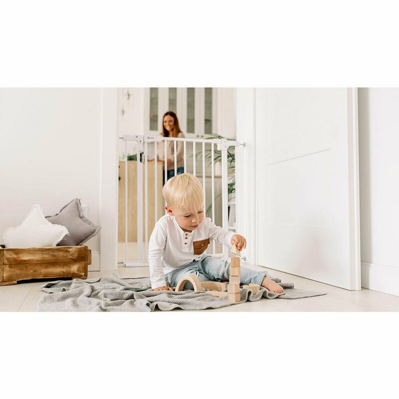 Poarta Siguranta Truus Slim LED Lionelo, 105 cm, Alb - imagine 8