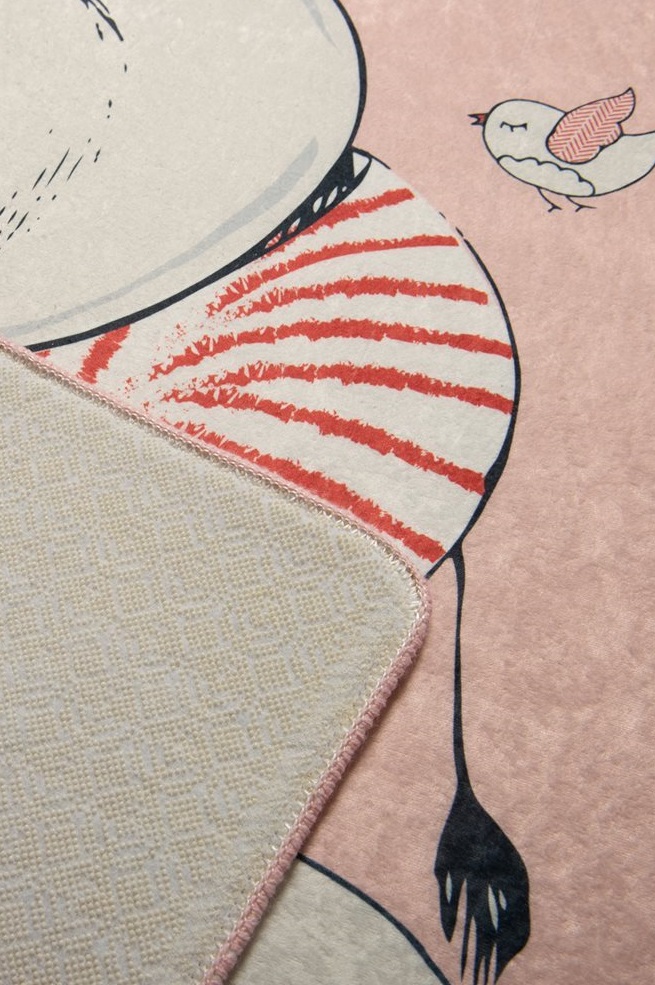 Covor Antiderapant Copii Chilai Lovely Pink 150x200 - imagine 3