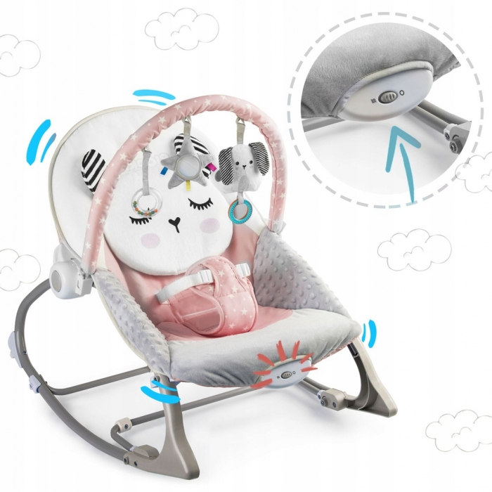 Balansoar Panda Ricokids cu Vibrații - imagine 2