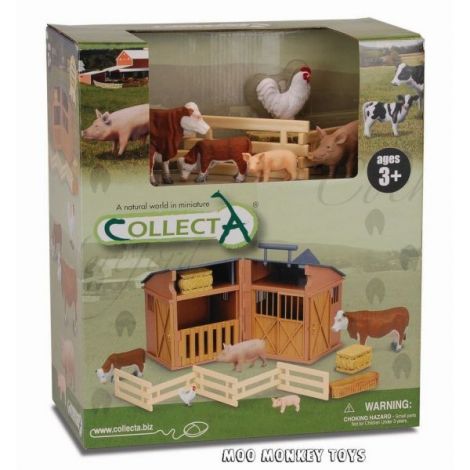Set 5 Figurine Hambar Collecta Animale & Accesorii - imagine 2