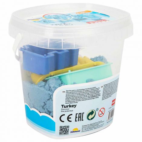 Nisip Kinetic Crafy 350g Albastru + 3 Unelte - imagine 3