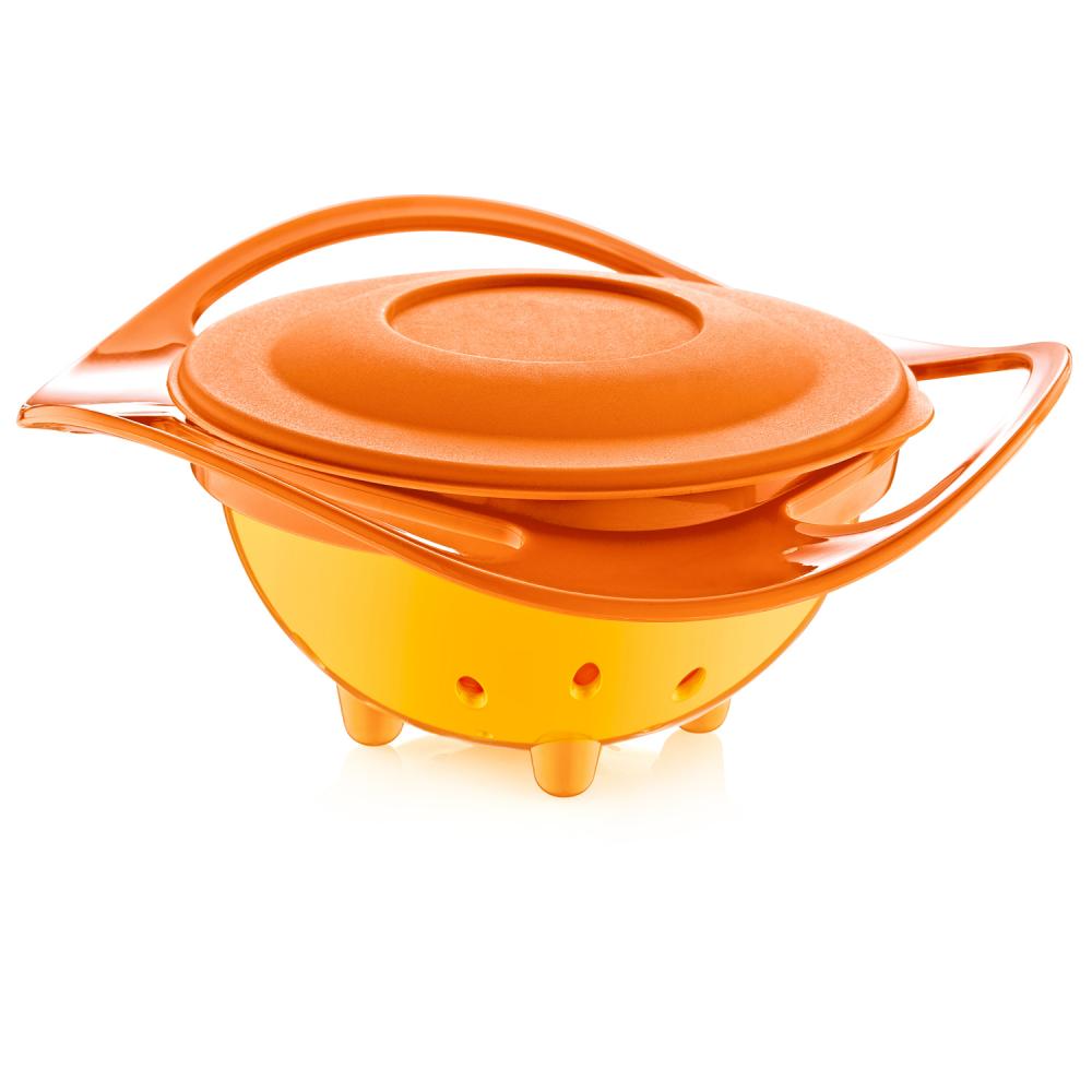 Amazing Bowl Orange Bol cu Rotire 360° Babyjem - imagine 2