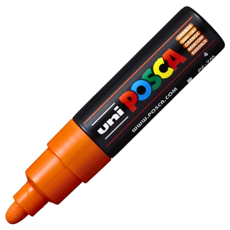 Marker Posca PC-7M Portocaliu, 4.5-5.5 mm