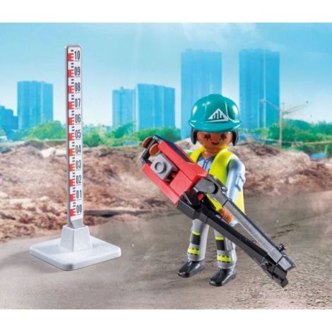 Playmobil Compactor Asfalt | Jucărie Construcții - imagine 4