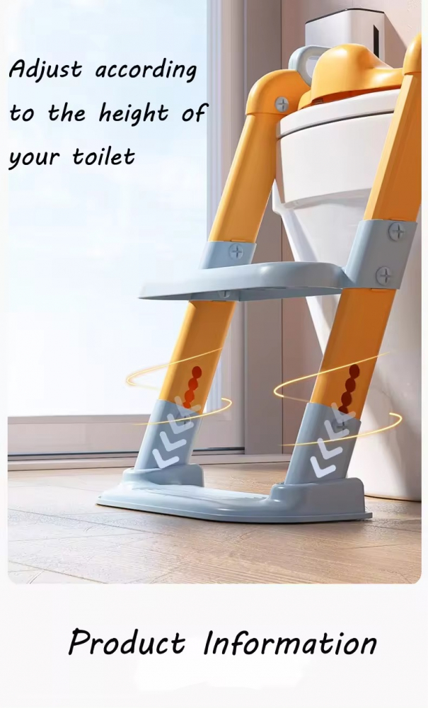 Reductor Toaleta Little Mom Pliabil cu Scară - imagine 8