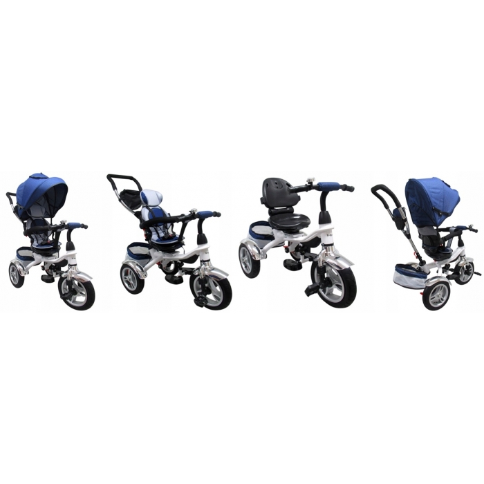Tricicleta R-Sport T3 Jeans 3 in 1, Roti Gonflabile - imagine 2