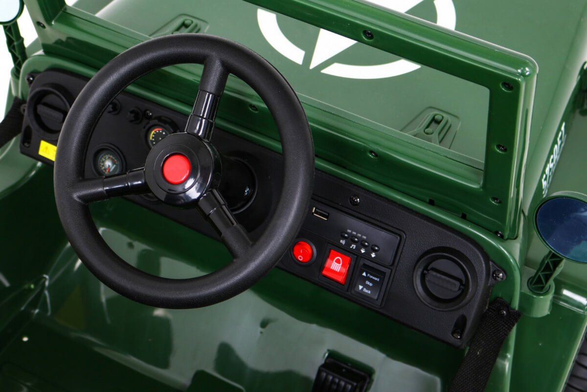 JEEP Militar Lux 4x4 Verde - Autokids - imagine 5