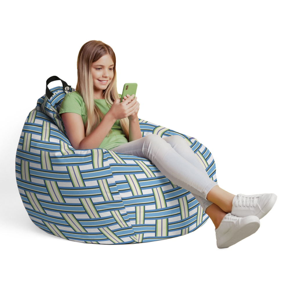 Husă Bean Bag Tip Para L Updeco Blueberry & Kiwi - imagine 4