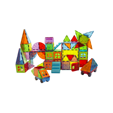 Set Magna-Tiles Metropolis 110 piese magnetic - imagine 4
