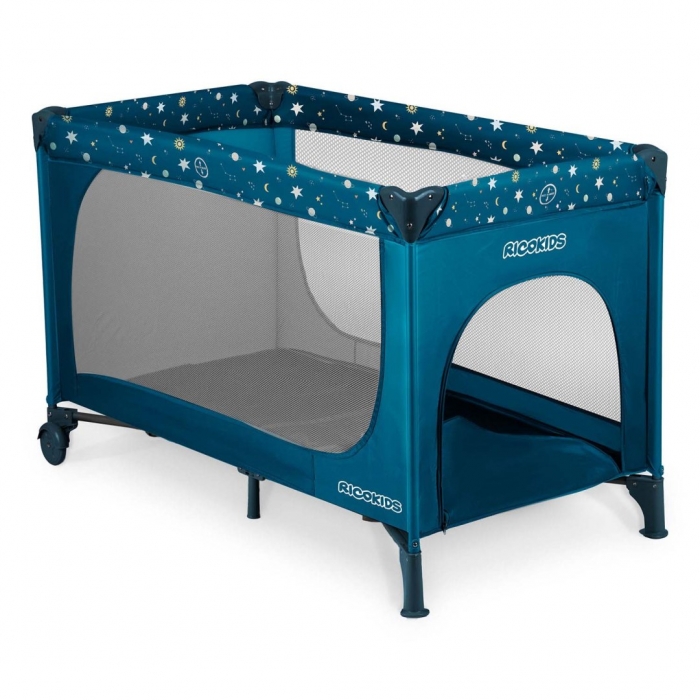 Patut Pliabil Ricokids cu Roti - Confort Siguranta - imagine 2
