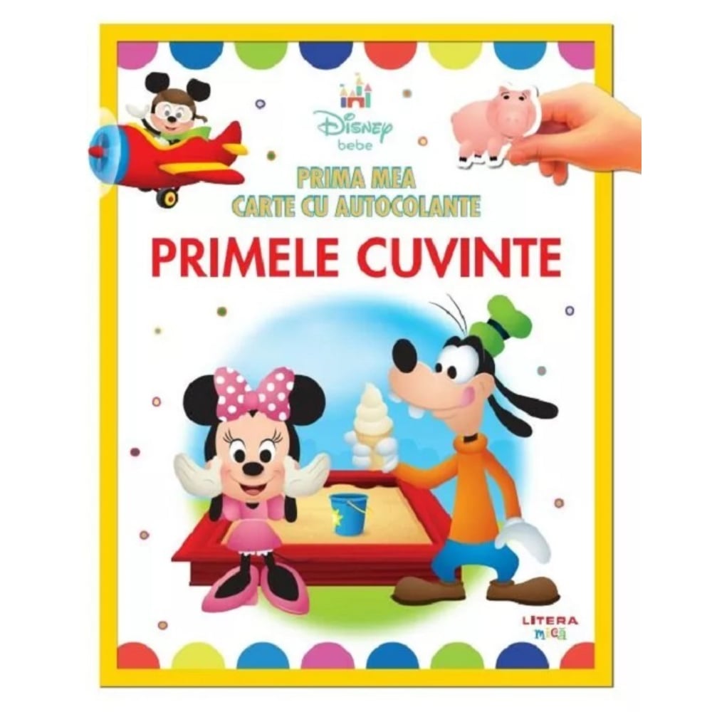 Carte Disney cu autocolante | Litera - Primele cuvinte