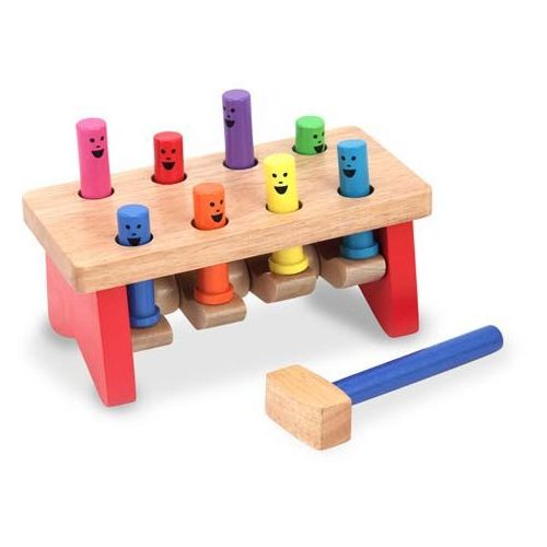 Banc de lucru Deluxe Melissa & Doug cu ciocanel