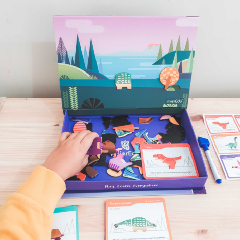 Puzzle Magnetic Dinozauri Mieredu - Creativitate - imagine 2