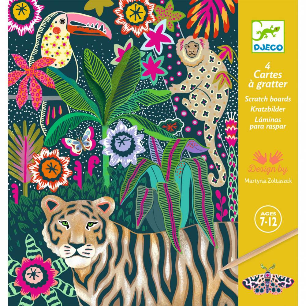 Joc creativ de razuit Djeco Rococo fosforescent