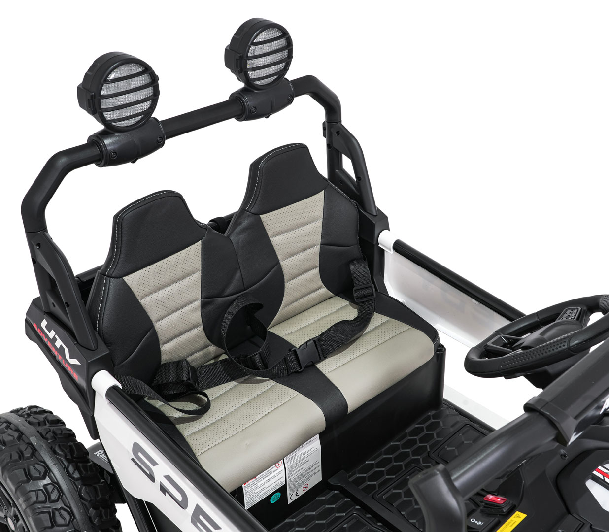 UTV Electric Buggy Speedy 4x4 24V Alb | Autokids - imagine 5