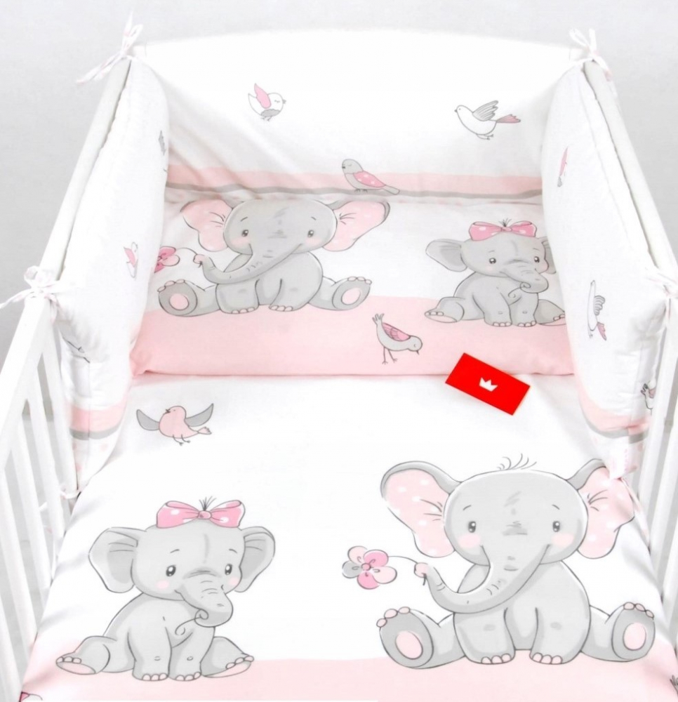 Arya Kids Lenjerie Patut Elefantei, 100% Bumbac