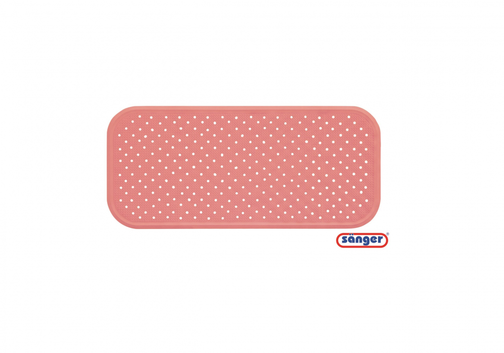 Covoras antiderapant Sanger, 76x34 cm, Roz