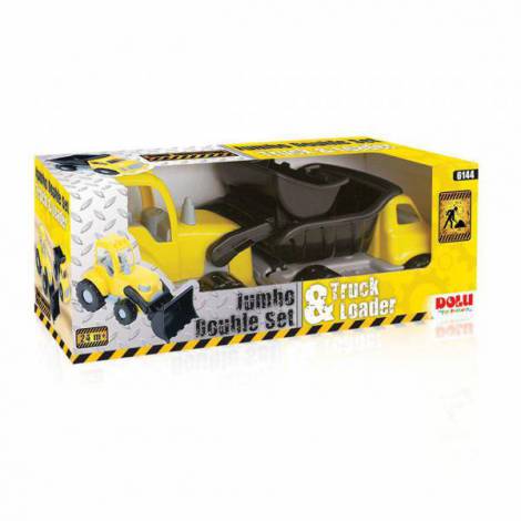 Set Camion și Excavator Dolu | Jucărie Construcții - imagine 2