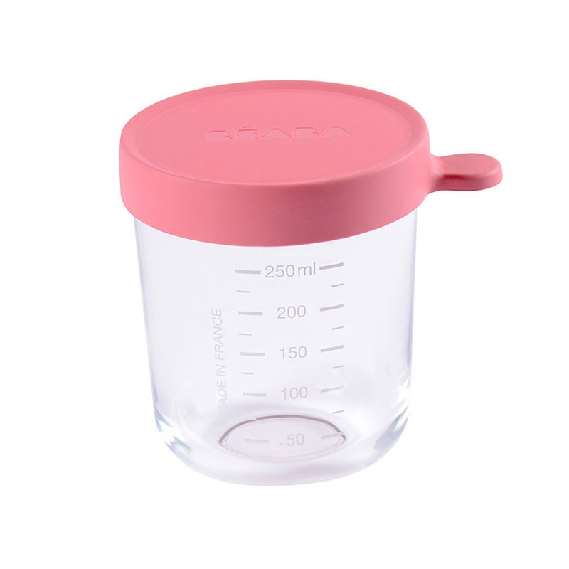 Recipient Ermetic Sticla Beaba 250ml Roz - imagine 3