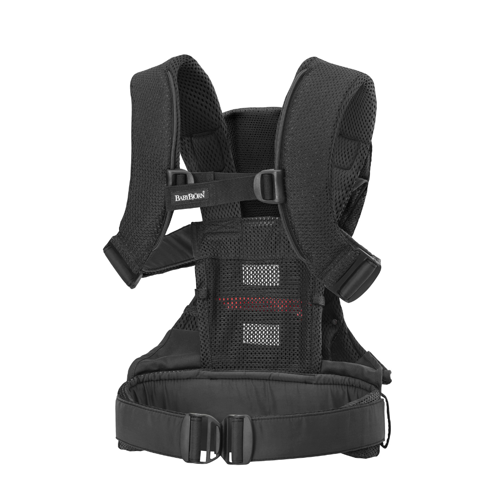 Marsupiu Babybjorn One Air 3D Mesh, Negru - imagine 2