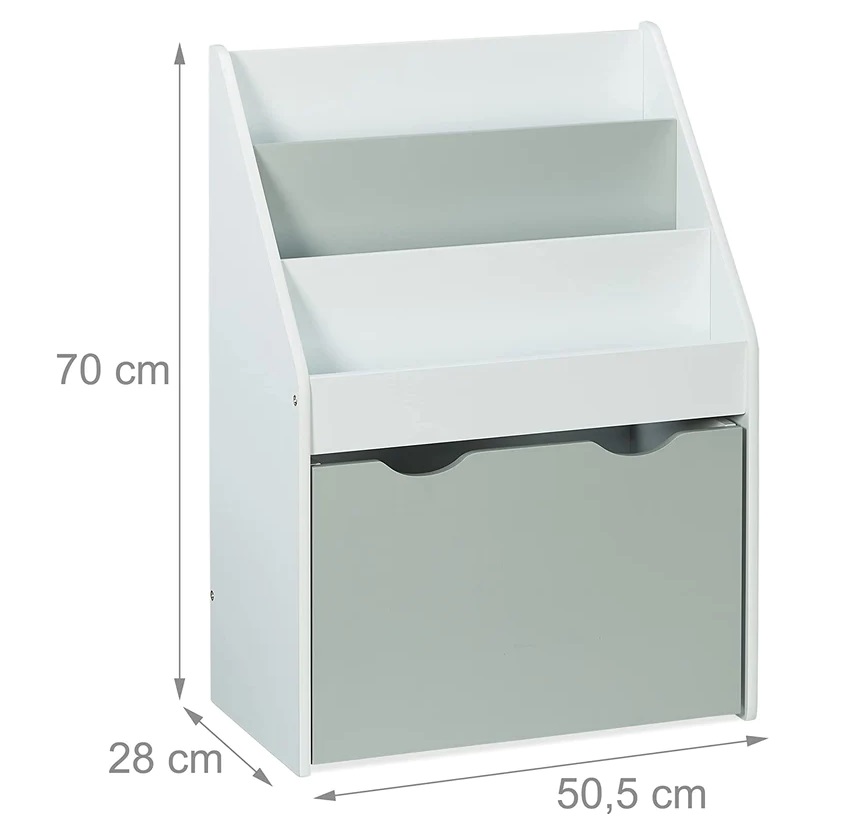 Organizator Ginger Home WhiteGrey pentru Jucării și Cărți - imagine 8