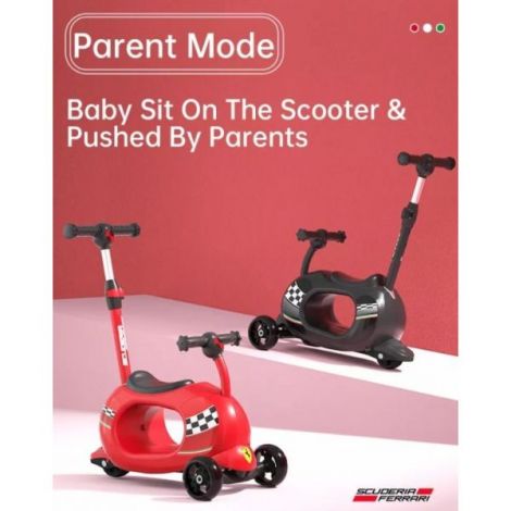 Trotineta Ferrari 4-in-1 Mesuca | Multifuncțională Pliabilă - imagine 4