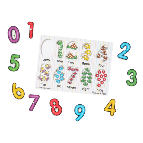 Puzzle Lemn Cifre Melissa & Doug | Educativ - imagine 8