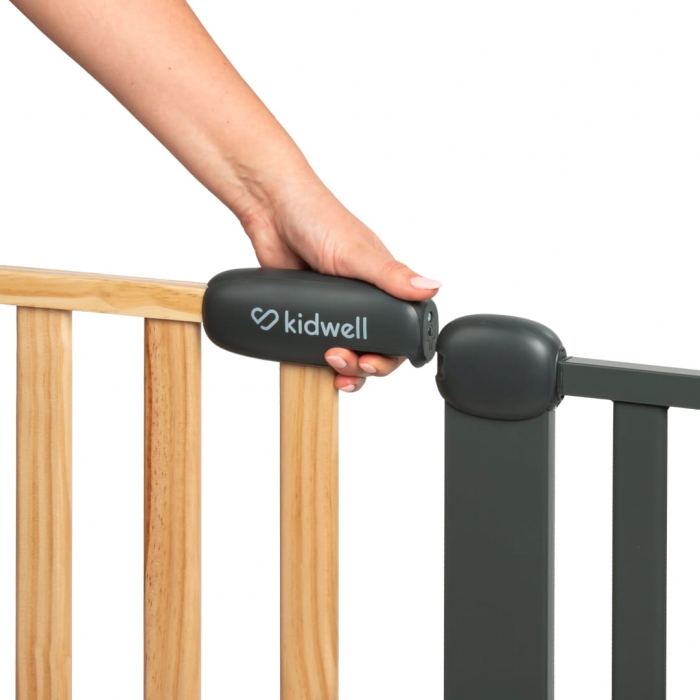 Poartă Siguranță Kidwell Trasti, Negru, 74-105 cm - imagine 7