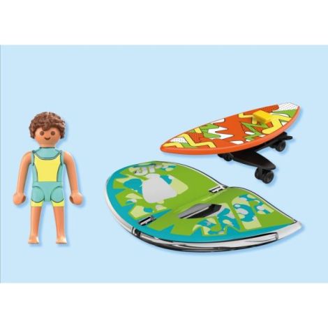Playmobil Surfing cu Zmeu | Aventura la Plajă - imagine 5