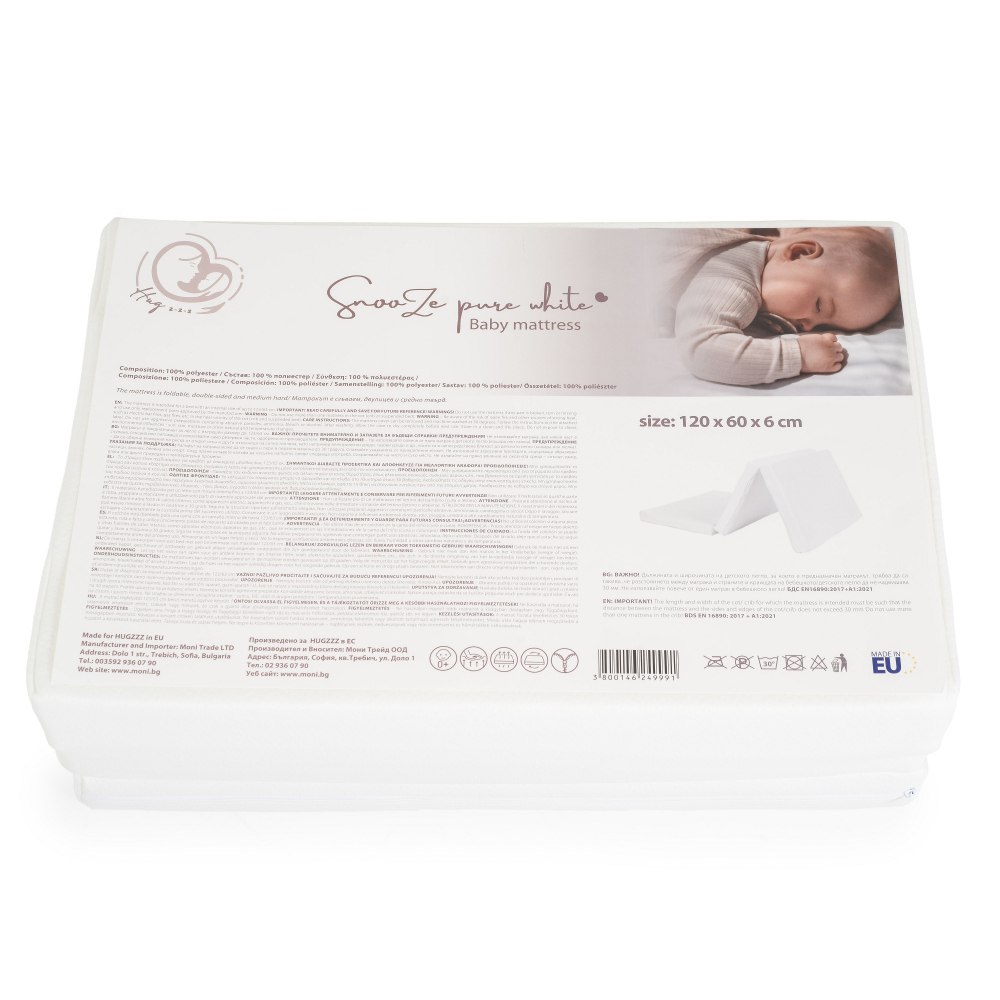 Saltea Hugzzz Pliabilă Anti-alergică 120x60cm - imagine 4