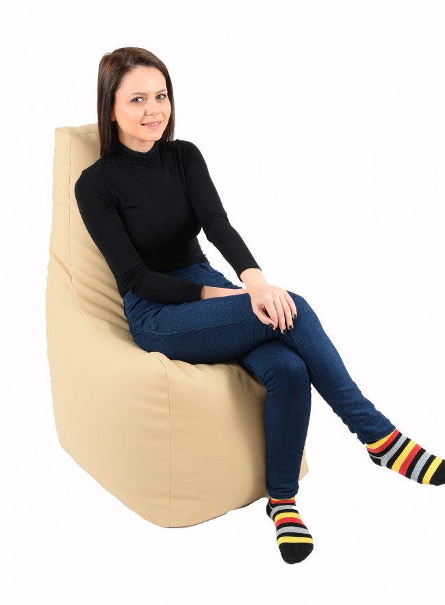 Fotoliu Pufrelax Sunlounger Bej pentru Copii