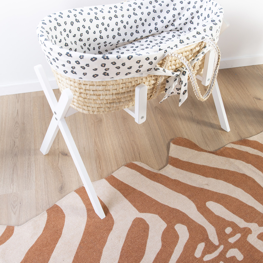 Covor Bumbac Childhome Zebra Nude 145x160 - imagine 2