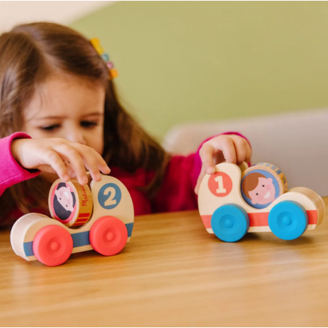 Set Mașinuțe Lemn GO TOTs Melissa & Doug - imagine 9